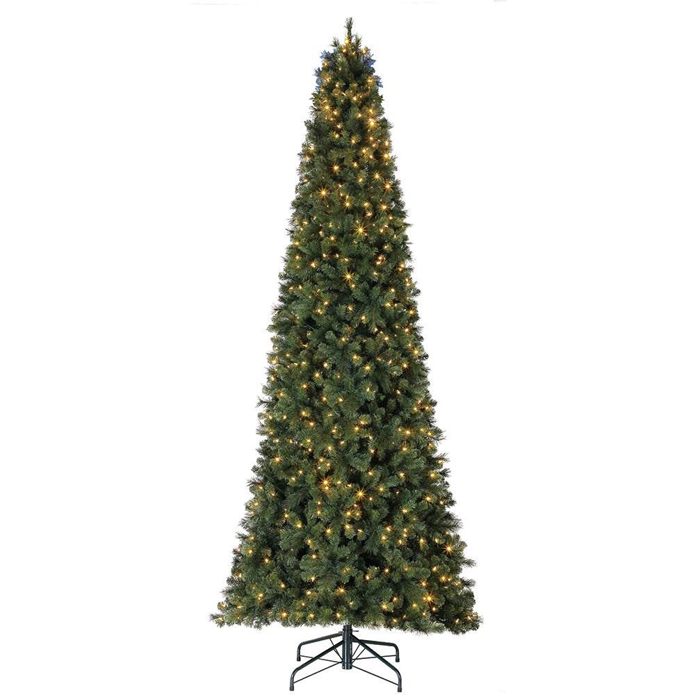 Home Heritage Cashmere Quick Set 12 Ft 800 LED Pre-Lit Artificial Christmas Tree - VMInnovations