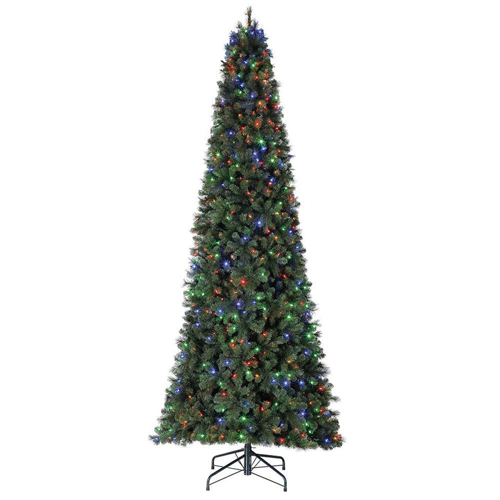 Home Heritage 12' Cascade Cashmere Christmas Tree with Changing Lights (Used)