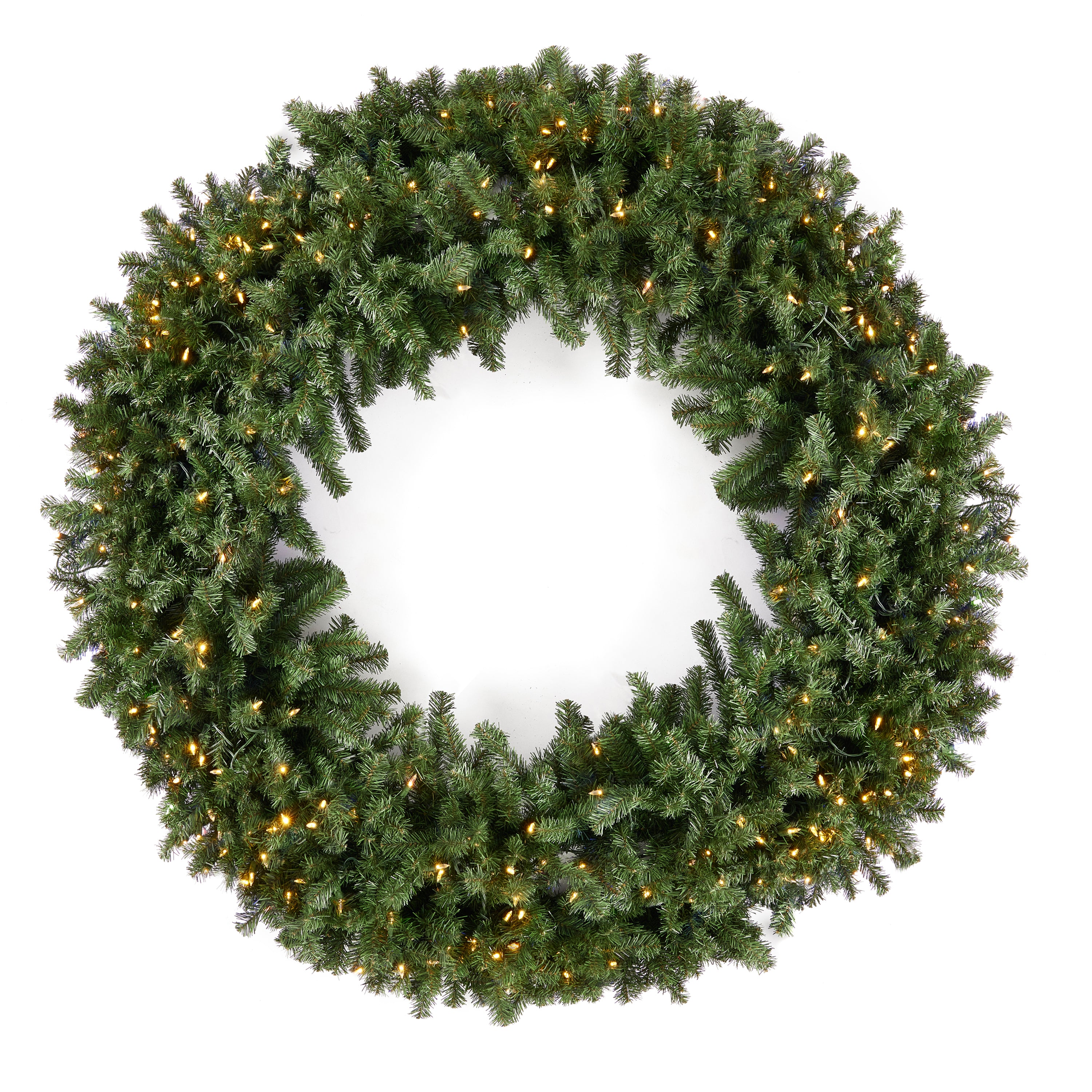 Home Heritage Pre-lit 60in Wreath + 9ft Artificial Cascade Pine Christmas Tree - VMInnovations