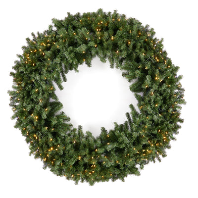 Home Heritage Pre-lit 60in Wreath + 9ft Artificial Cascade Pine Christmas Tree - VMInnovations