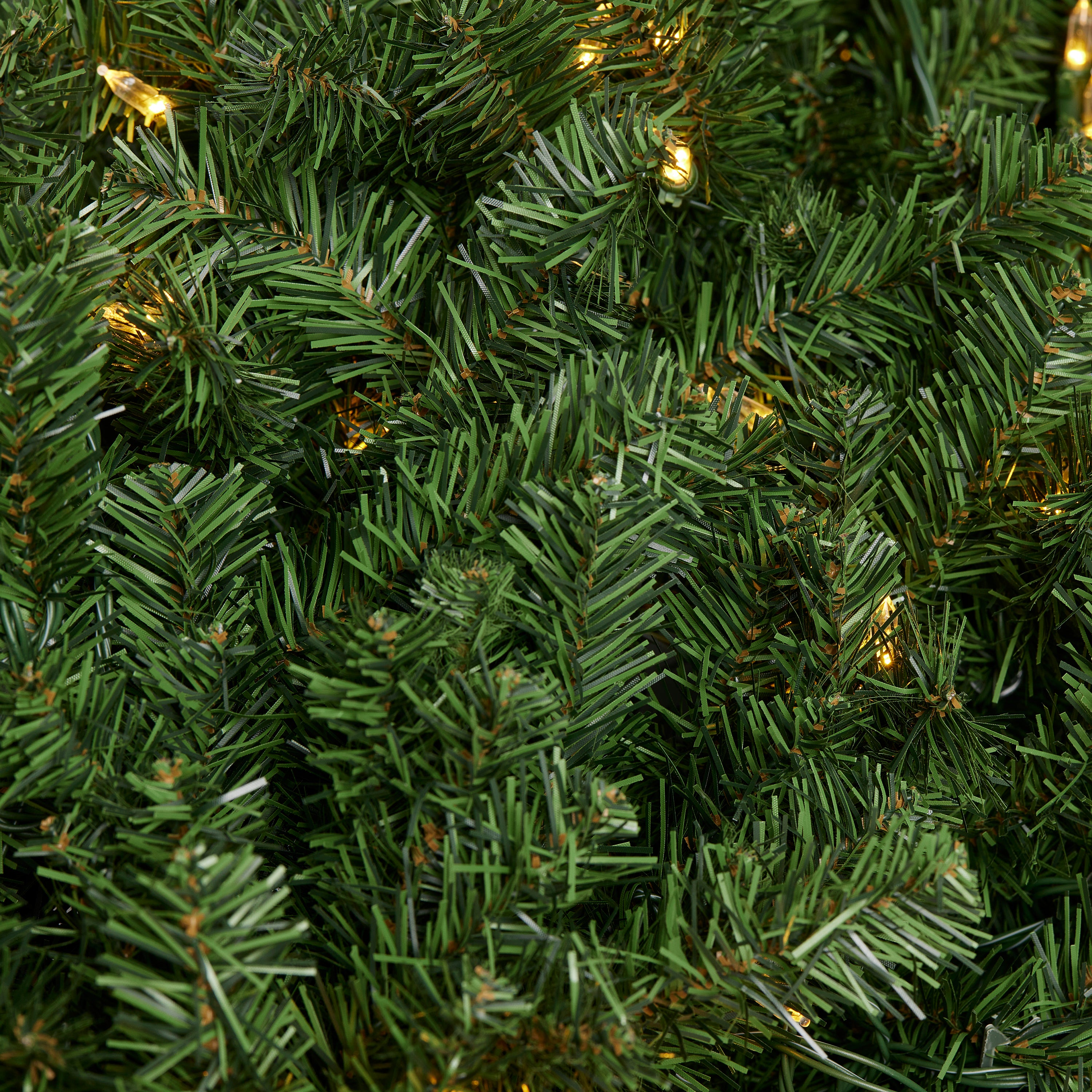 Home Heritage Pre-lit 60in Wreath + 9ft Artificial Cascade Pine Christmas Tree - VMInnovations
