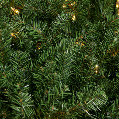Home Heritage Pre-lit 60in Wreath + 9ft Artificial Cascade Pine Christmas Tree - VMInnovations