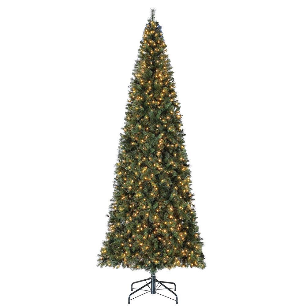 Home Heritage 12 Foot Albany Christmas Tree with Lights (Open Box)