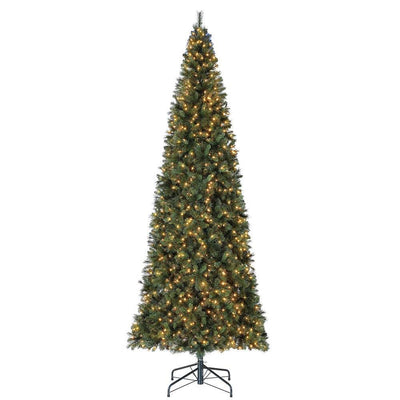 Home Heritage 12 Foot Albany Christmas Tree with Lights (Open Box)