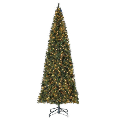 Home Heritage 16 Foot Albany PVC & Hard Needle Artificial Pre Lit Christmas Tree