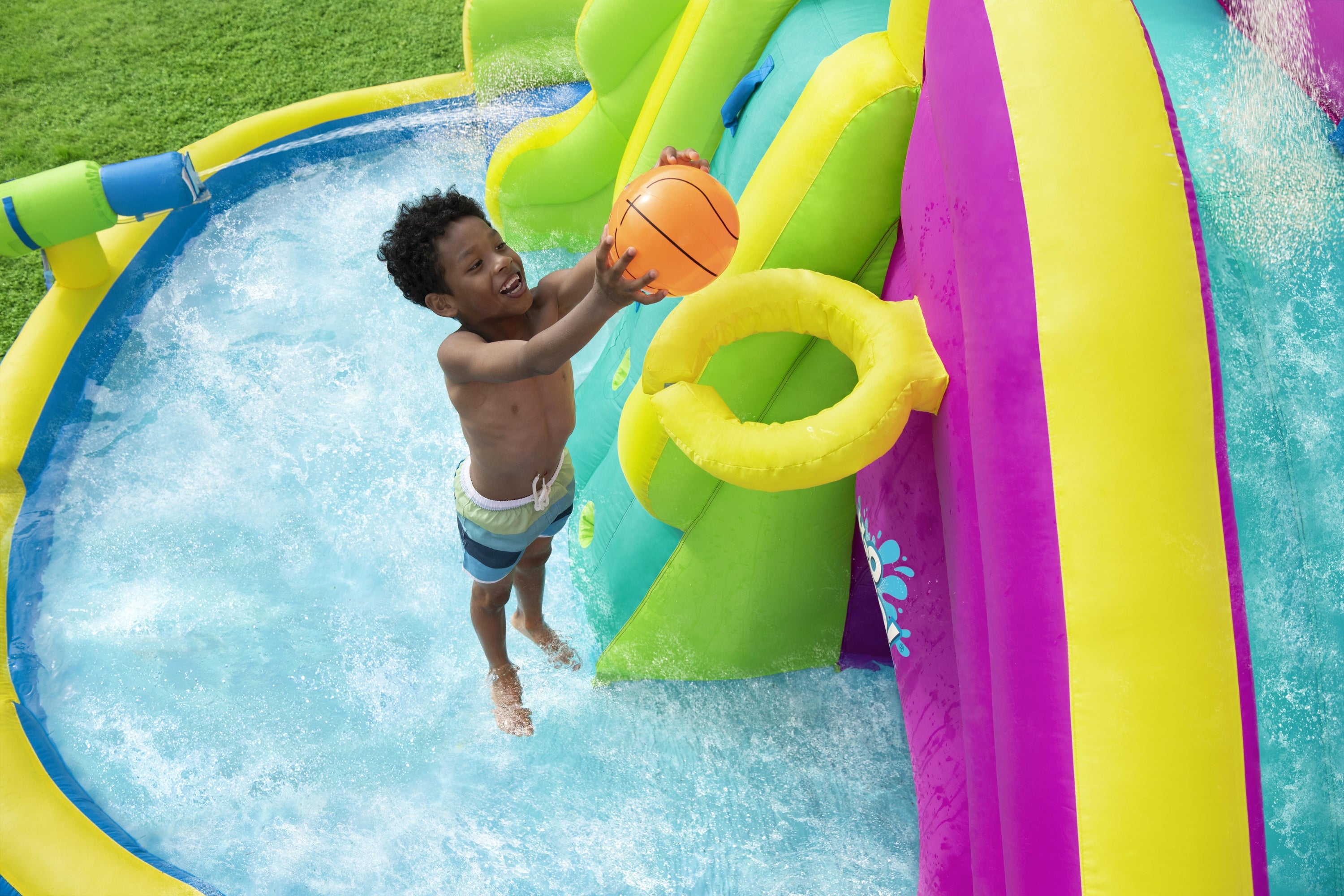 H2OGO Funfinity Inflatable Mega Water Park w/Blower Pump (Open Box)