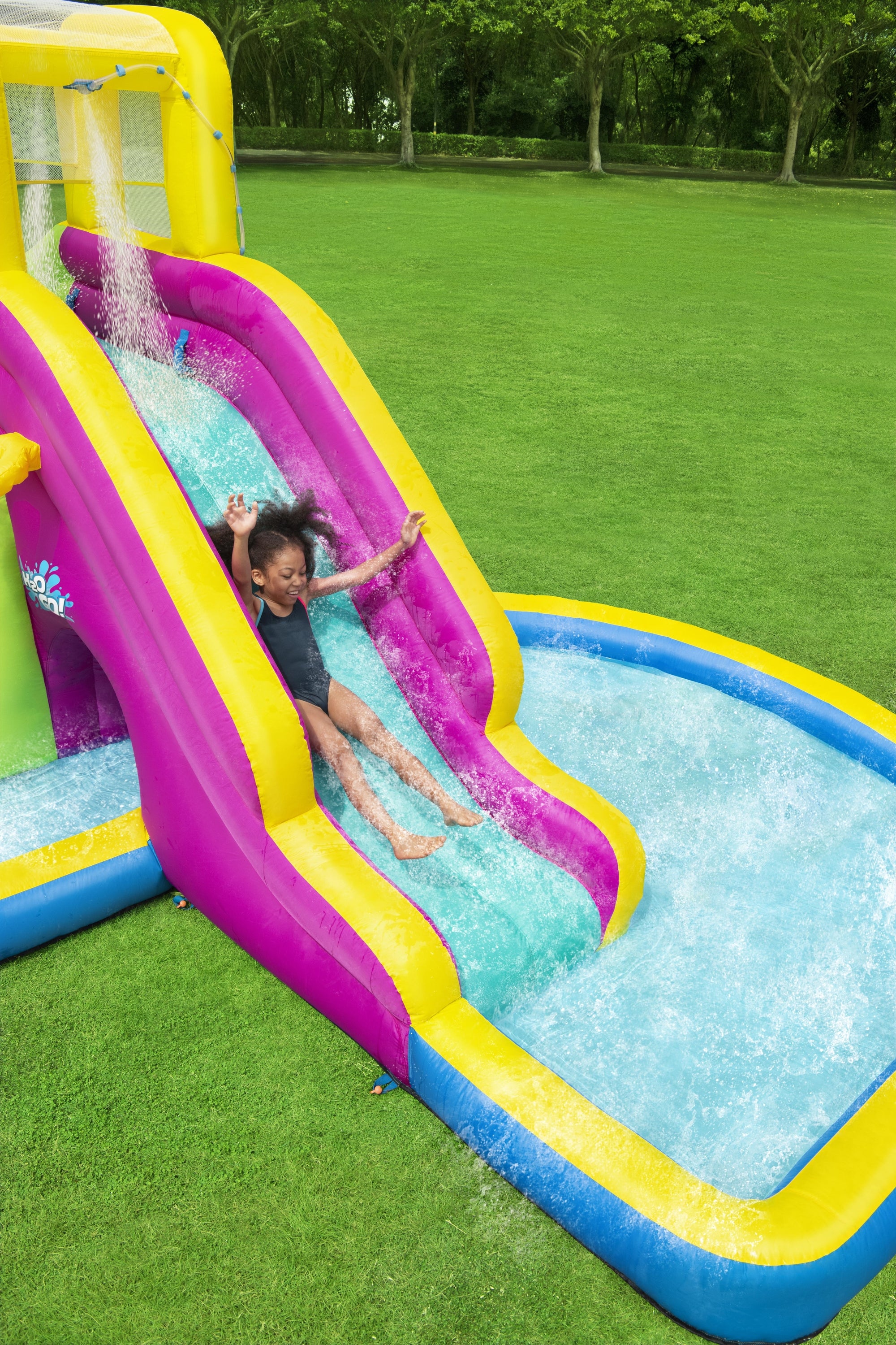 H2OGO Funfinity Inflatable Mega Water Park w/Blower Pump (Open Box)