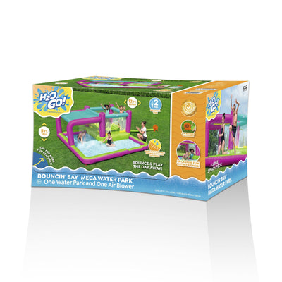 Bestway H2OGO! Bouncin' Bay Kids Inflatable Mega Water Park Outdoor Splash Pool