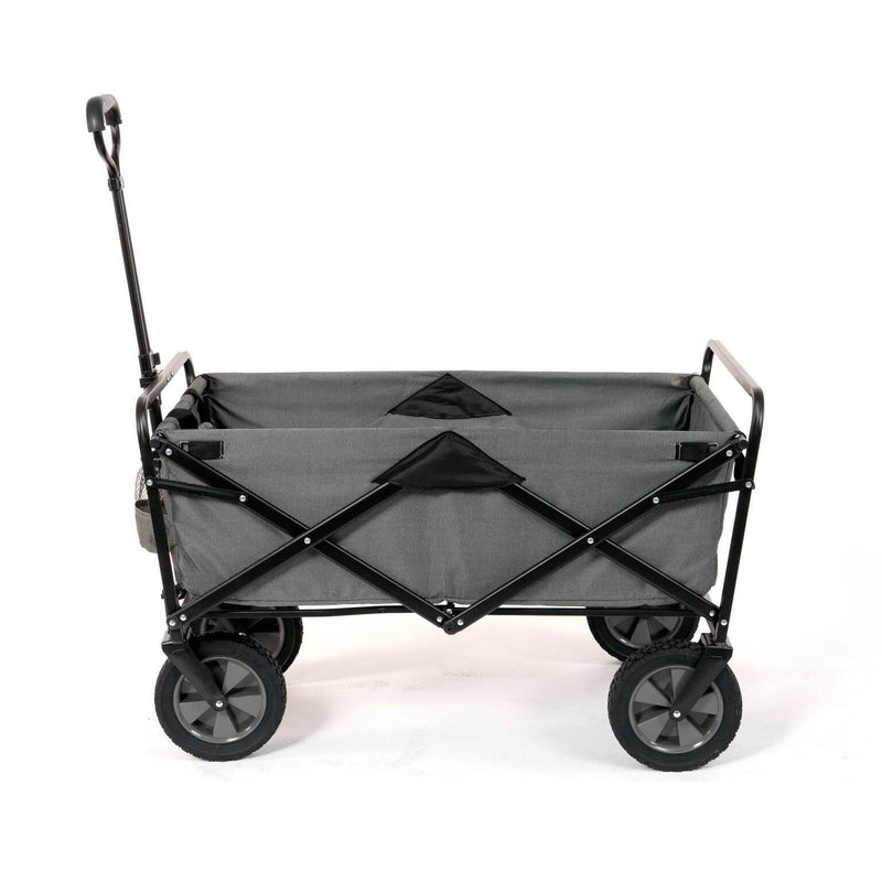 Mac Sports Collapsible Folding Steel Frame Outdoor Utility Wagon, Gray (Used)