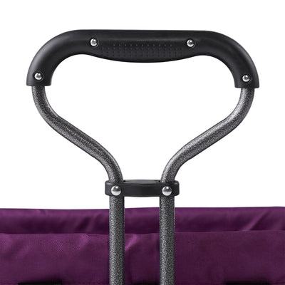 Mac Sports Double Decker Collapsible Outdoor Cart Utility Garden Wagon, Purple - VMInnovations