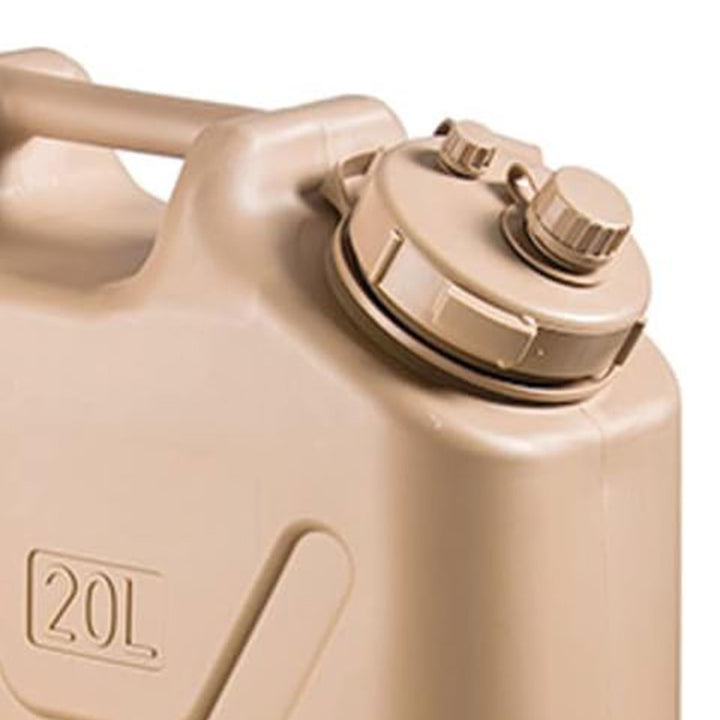 Scepter BPA 5 Gallon 20 Liter Portable Water Storage Container, Sand (Open Box)
