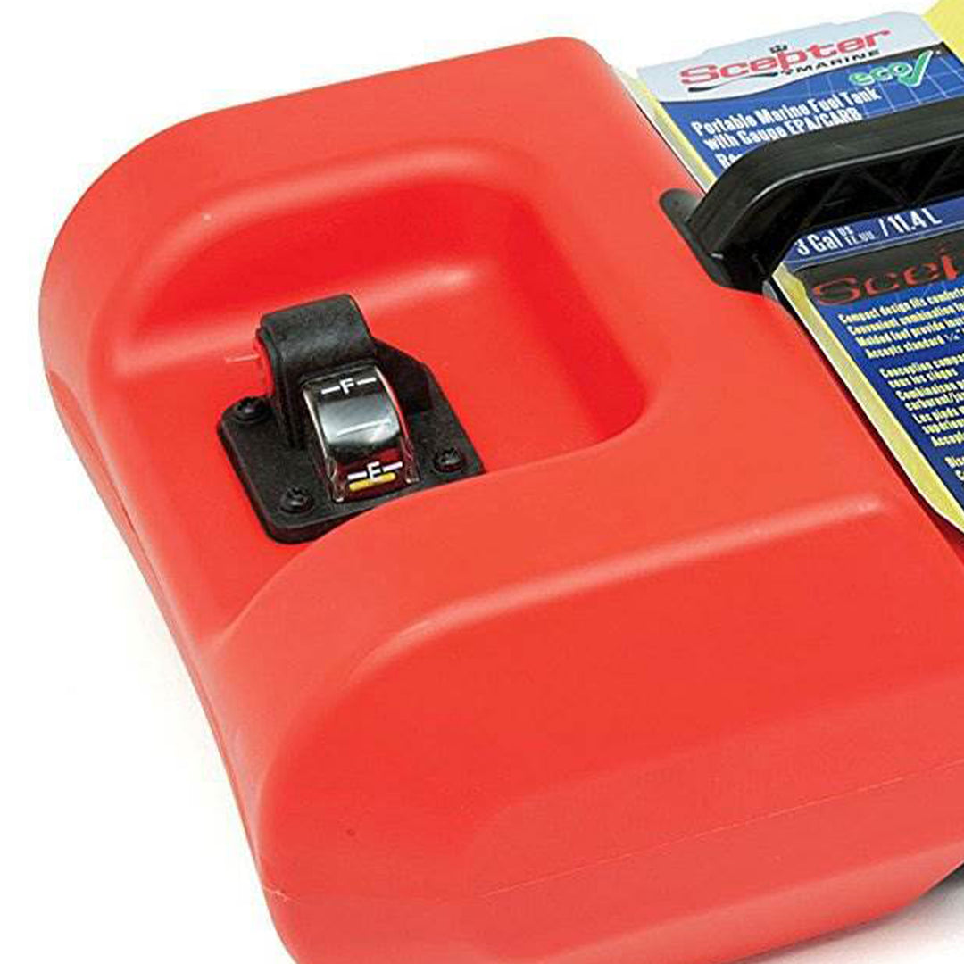 Scepter EPA CARB Marine Under the Seat Fuel Container, 6 Gallon (Open Box) - VMInnovations