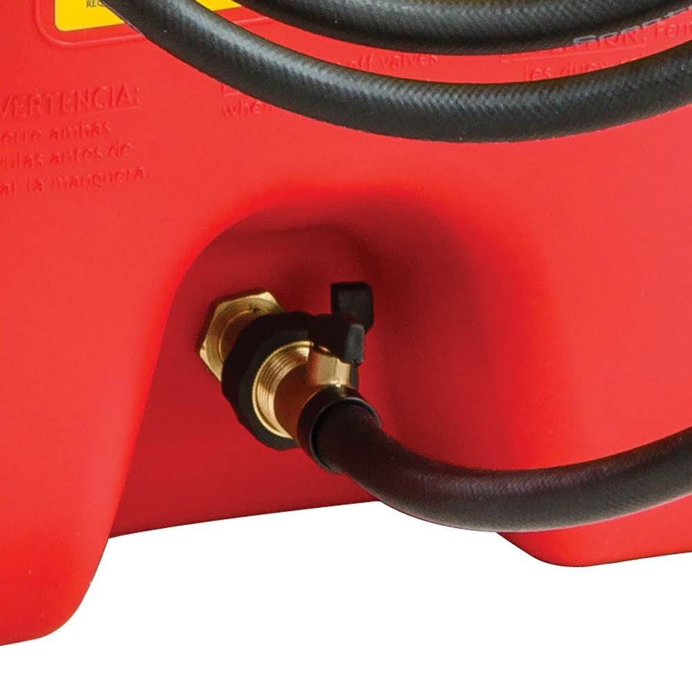 Scepter Flo N Go DuraMax 14 Gallon Gas Fuel Tank Bundle with 5 Gallon Container
