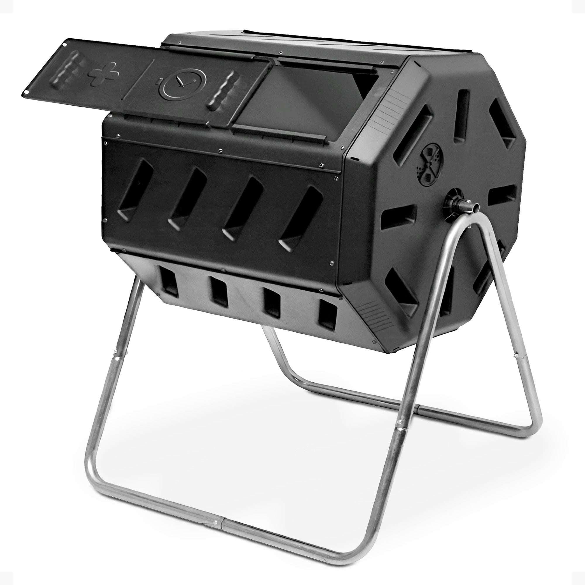 FCMP Outdoor IM4000 37 Gallon Dual Chamber Tumbling Composter Bin (Used) - VMInnovations