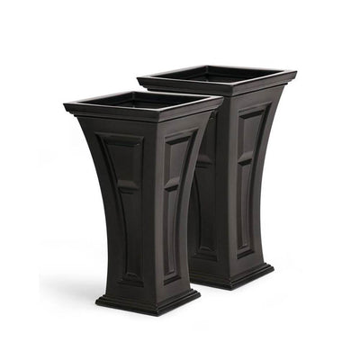 FCMP Outdoor Heritage Self Watering Garden Patio Planter Pot, 2 Pack (Used) - VMInnovations