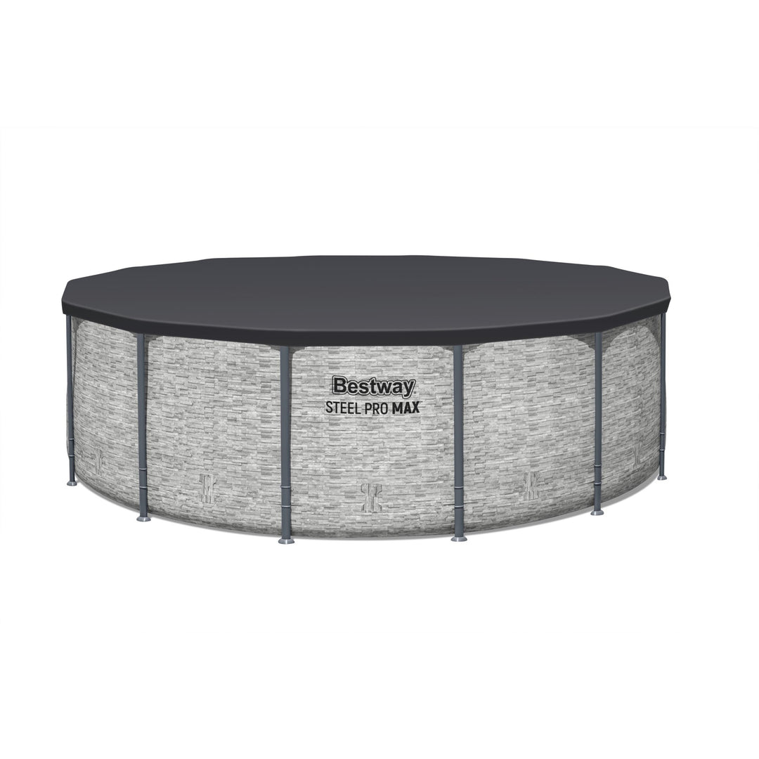 Bestway Steel Pro MAX 14 Foot Above Ground Pool Set w/ 3 Layer Liner (Open Box)