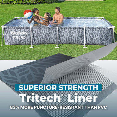 Bestway Steel Pro 12' x 6'7" x 26" Above Ground Outdoor Swimming Pool (Open Box)
