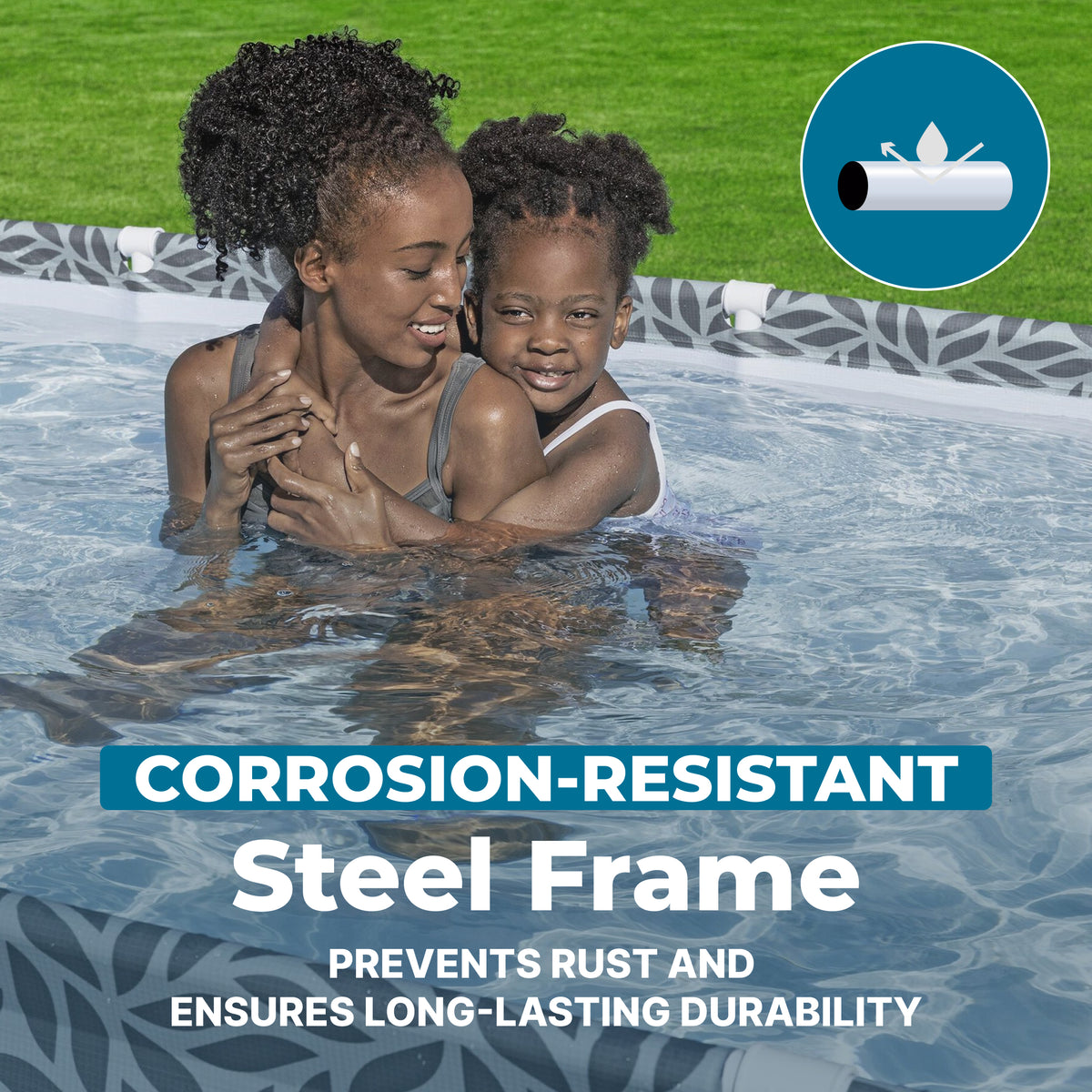 Bestway Steel Pro 12' x 6'7" x 26" Above Ground Outdoor Swimming Pool (Open Box)