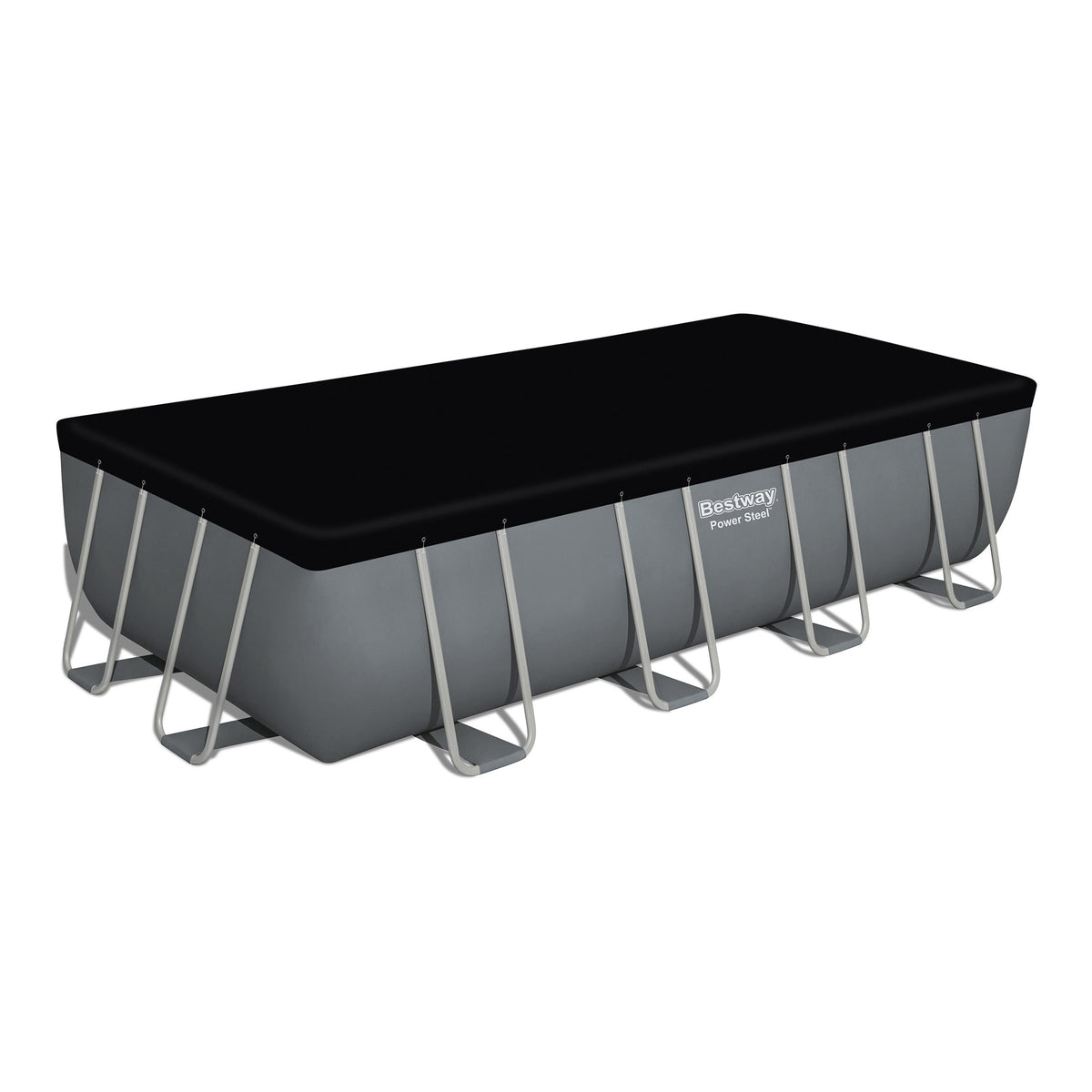 Bestway Power Steel 18'x9'x48" Rectangular Above Ground Swimming Pool Set(Used)