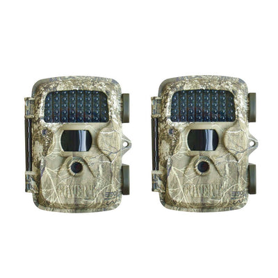 Covert MP8 Black Wireless Trail Game Wildlife Deer Hunting Video Camera, 2 Pack