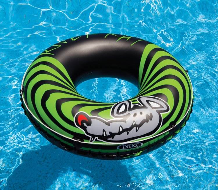 INTEX River Rat Inflatable Floating Tube Raft - 68209E (Open Box) (2 Pack)