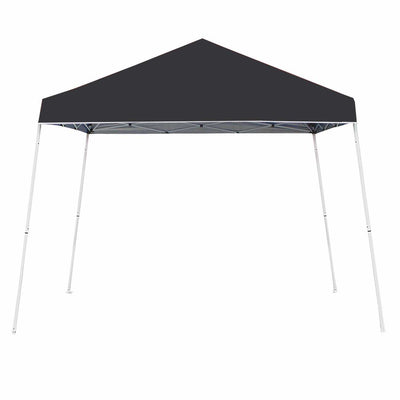 Z-Shade 10x10 Angled Instant Shade Portable Tent, Black (Certified Refurbished)