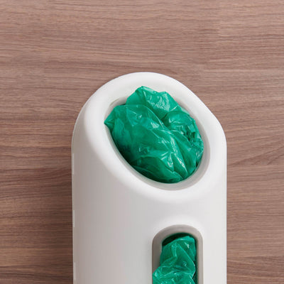 Madesmart Suction Cup Plastic Grocery Bag Saver Wall Holder Dispenser, White
