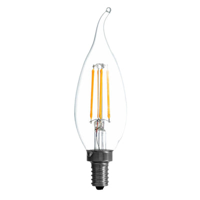 Sylvania Filament LED 60W Candelabra Base Dimmable Light Bulb (2 Pack)(Open Box)