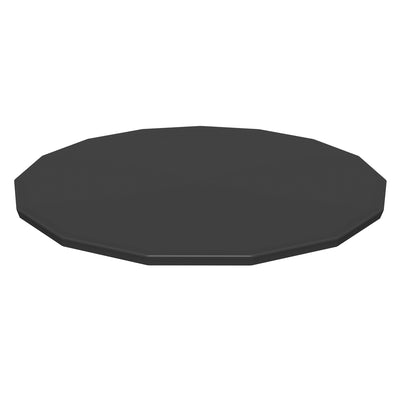 Bestway Round Pool Cover for 15 Foot Above Ground Pools, Black (Cover Only)