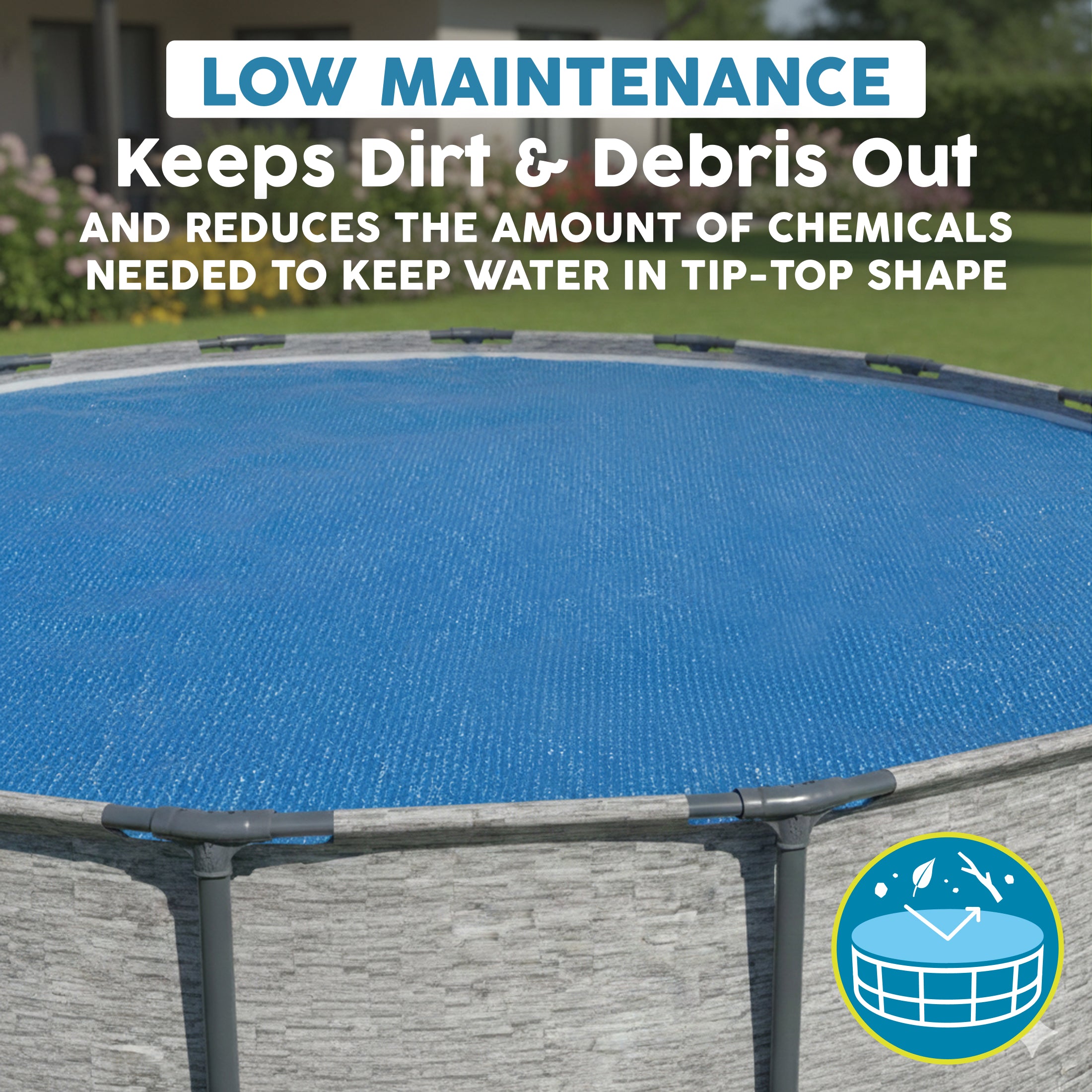 Bestway 18 Foot Round Above Ground Swimming Pool Solar Heat Cover (Open Box)