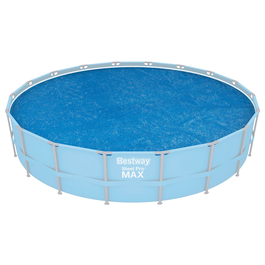Bestway 18 Foot Round Above Ground Swimming Pool Solar Heat Cover (Used) - VMInnovations