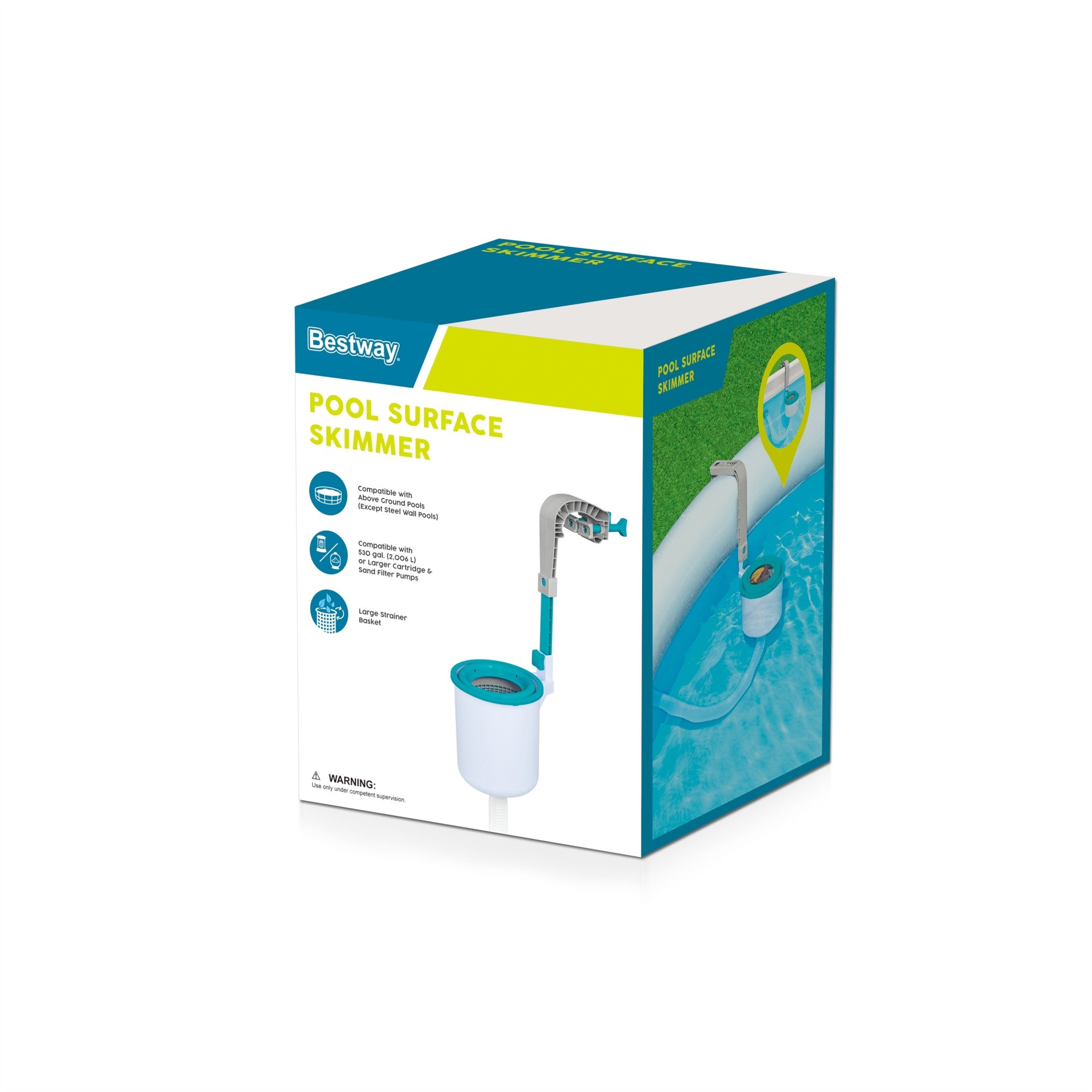 Bestway 58233E 800 GPH Above Ground Swimming Pool Surface Skimmer Debris Cleaner - VMInnovations