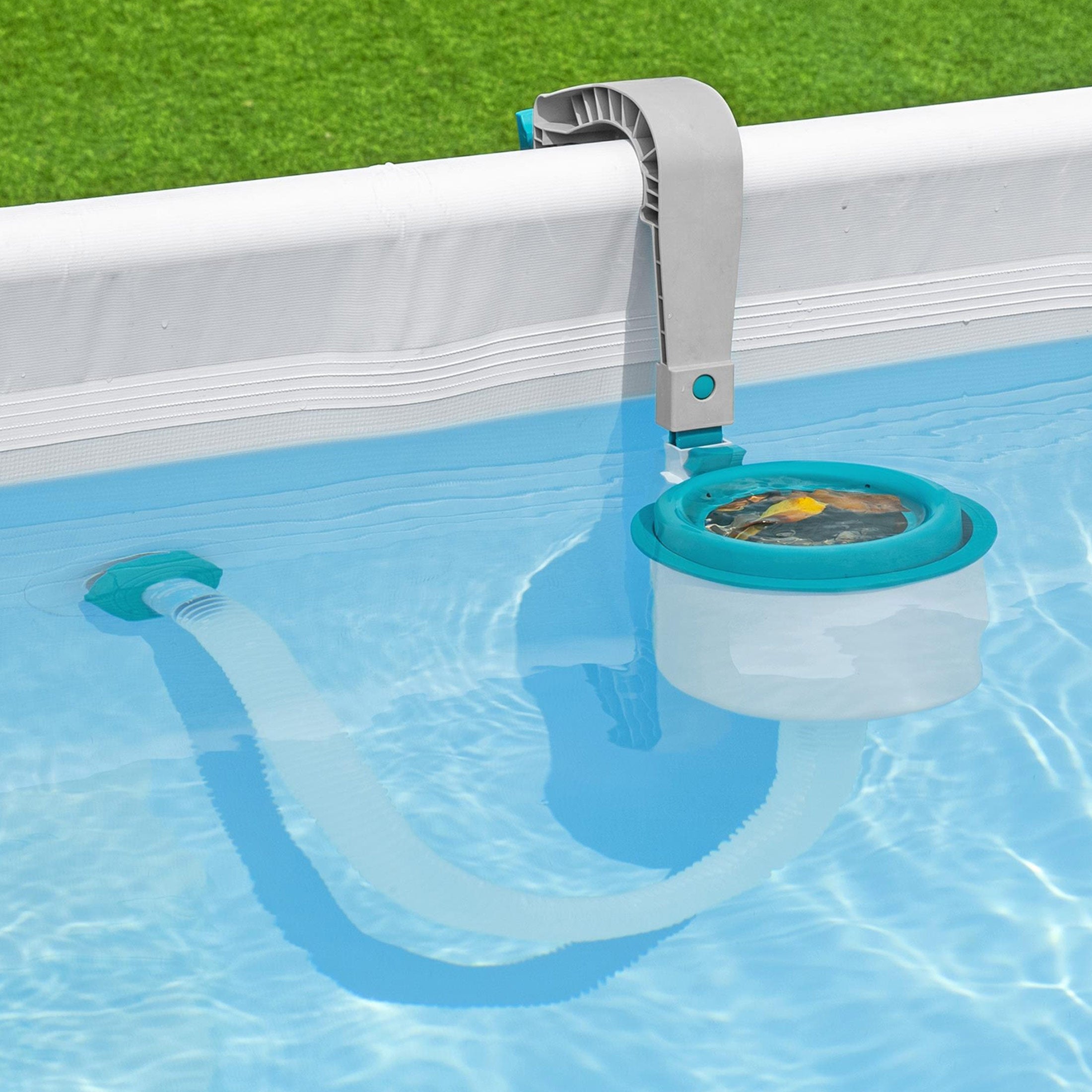 Bestway Flowclear Wall Mounted Automatic Swimming Pool Surface Skimmer, White
