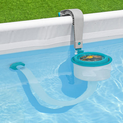 Bestway Flowclear Wall Mounted Automatic Swimming Pool Surface Skimmer, White
