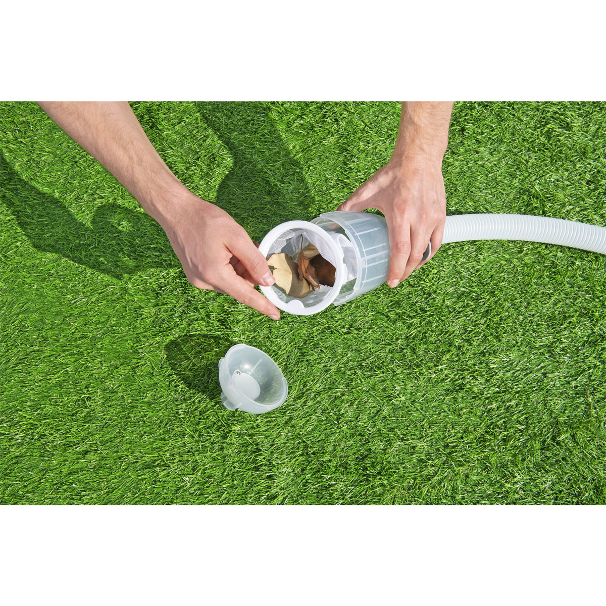 Bestway Power Frame 31.3' x 16' x 52" Above Ground Pool with Pump & Cleaning Kit