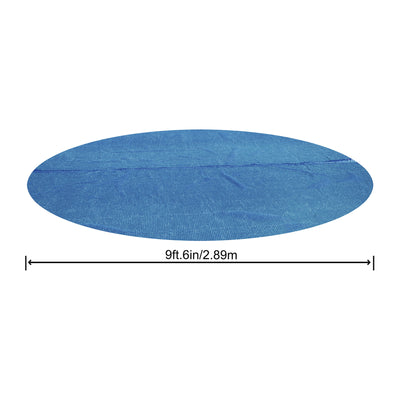 Bestway Round Solar Pool Cover for 10’ Round Above Ground Swimming Pools, Blue - VMInnovations