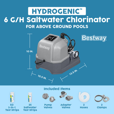 Bestway Flowclear Hydrogenic 6 G/H Digital Self Cleaning Saltwater Chlorinator - VMInnovations