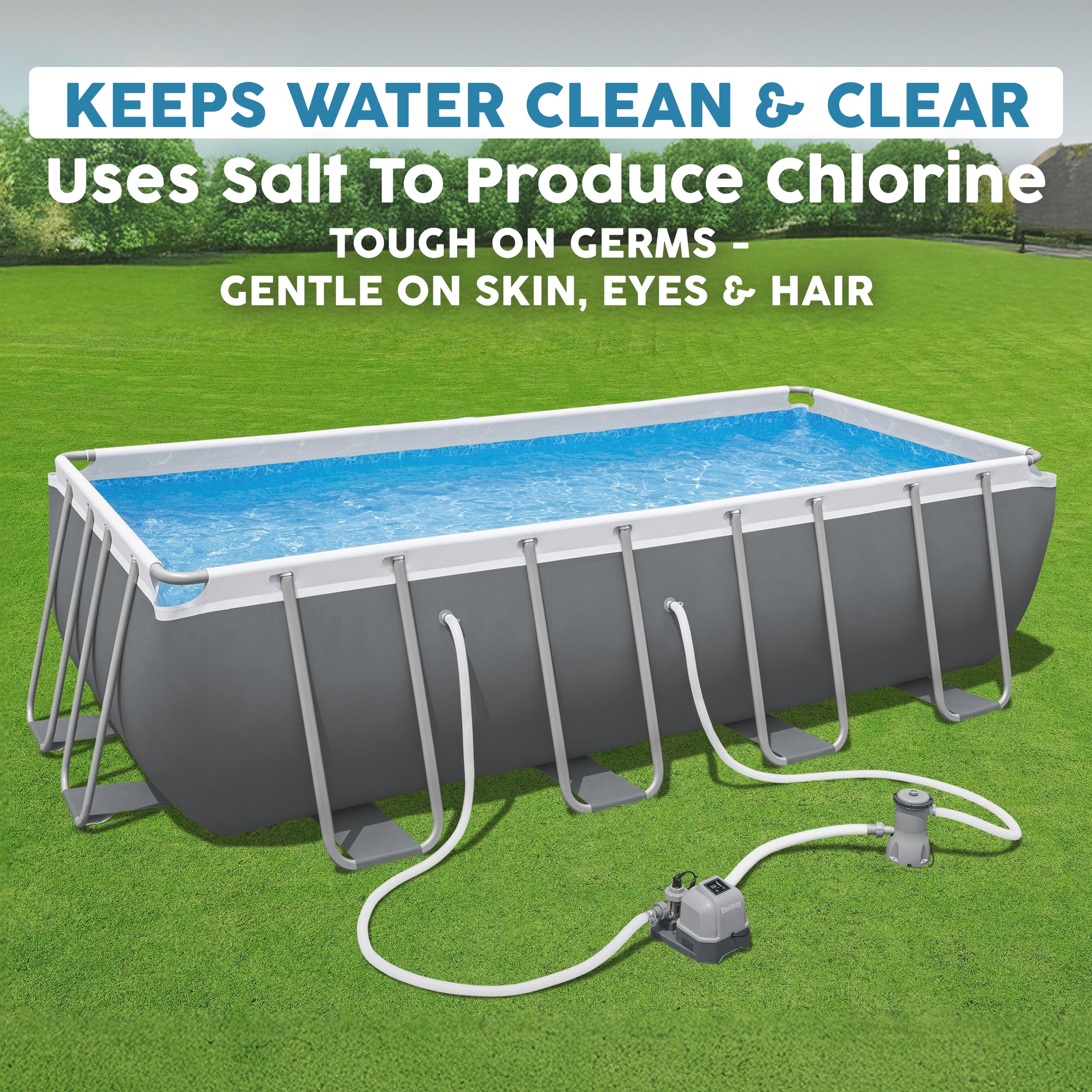 Bestway Hydrogenic 12 G/H Saltwater Chlorinator for Above Ground Swimming Pools - VMInnovations