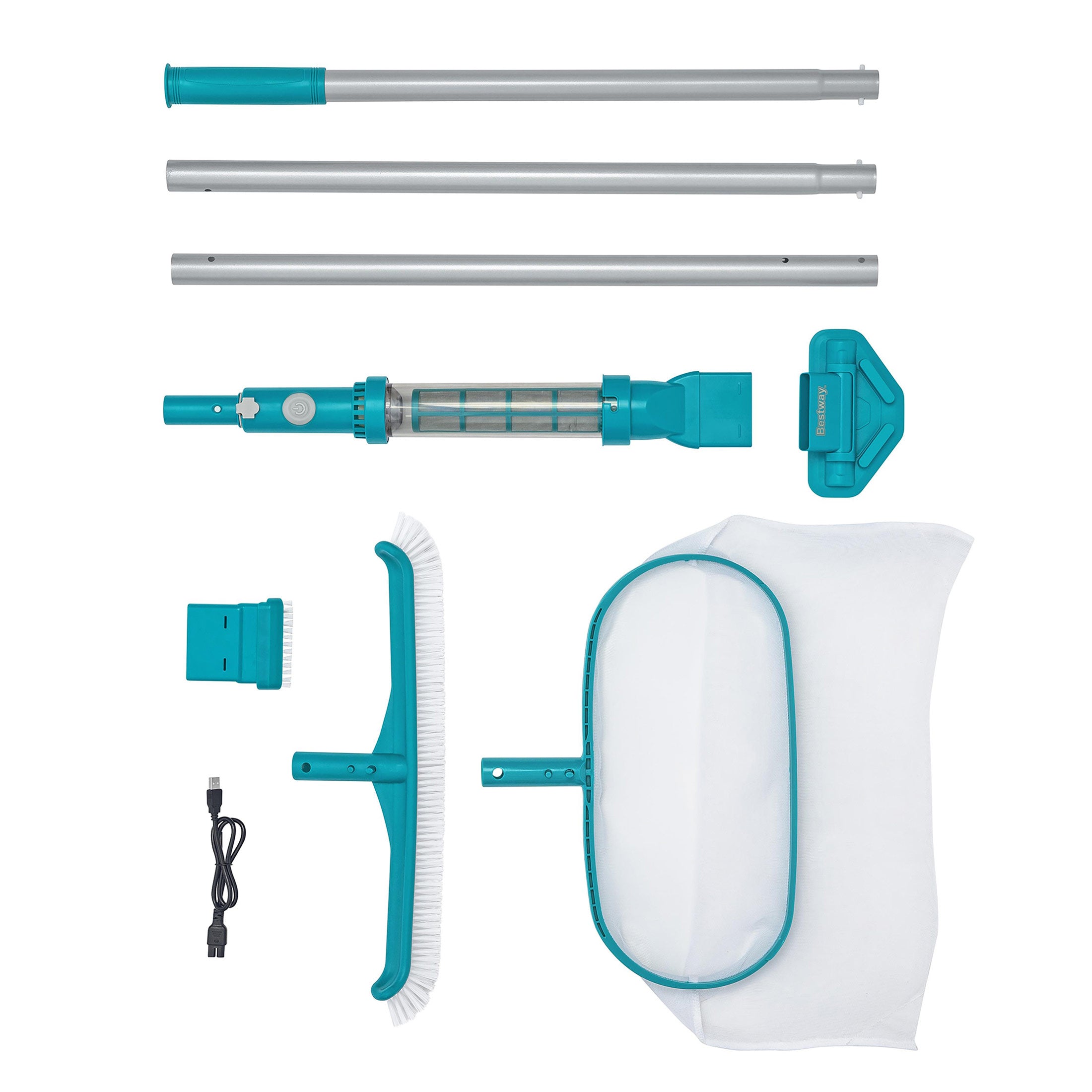 Bestway AquaSurge Swimming Pool Maintenance Accessory Kit with Vacuum & Skimmer - VMInnovations