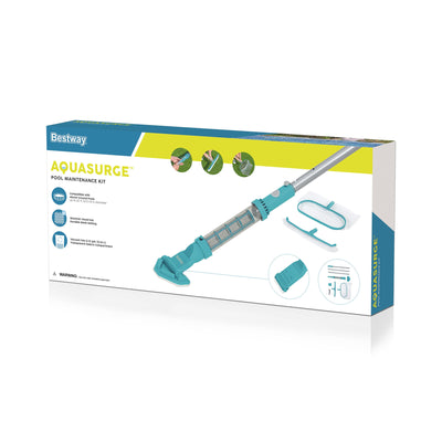 Bestway AquaSurge Swimming Pool Maintenance Accessory Kit with Vacuum & Skimmer - VMInnovations