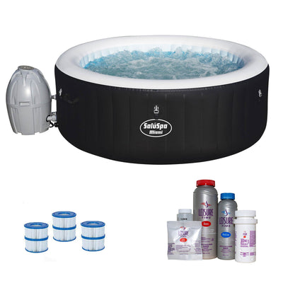 Bestway SaluSpa Inflatable Hot Tub with Spa Bromine Kit & Filter Cartridges