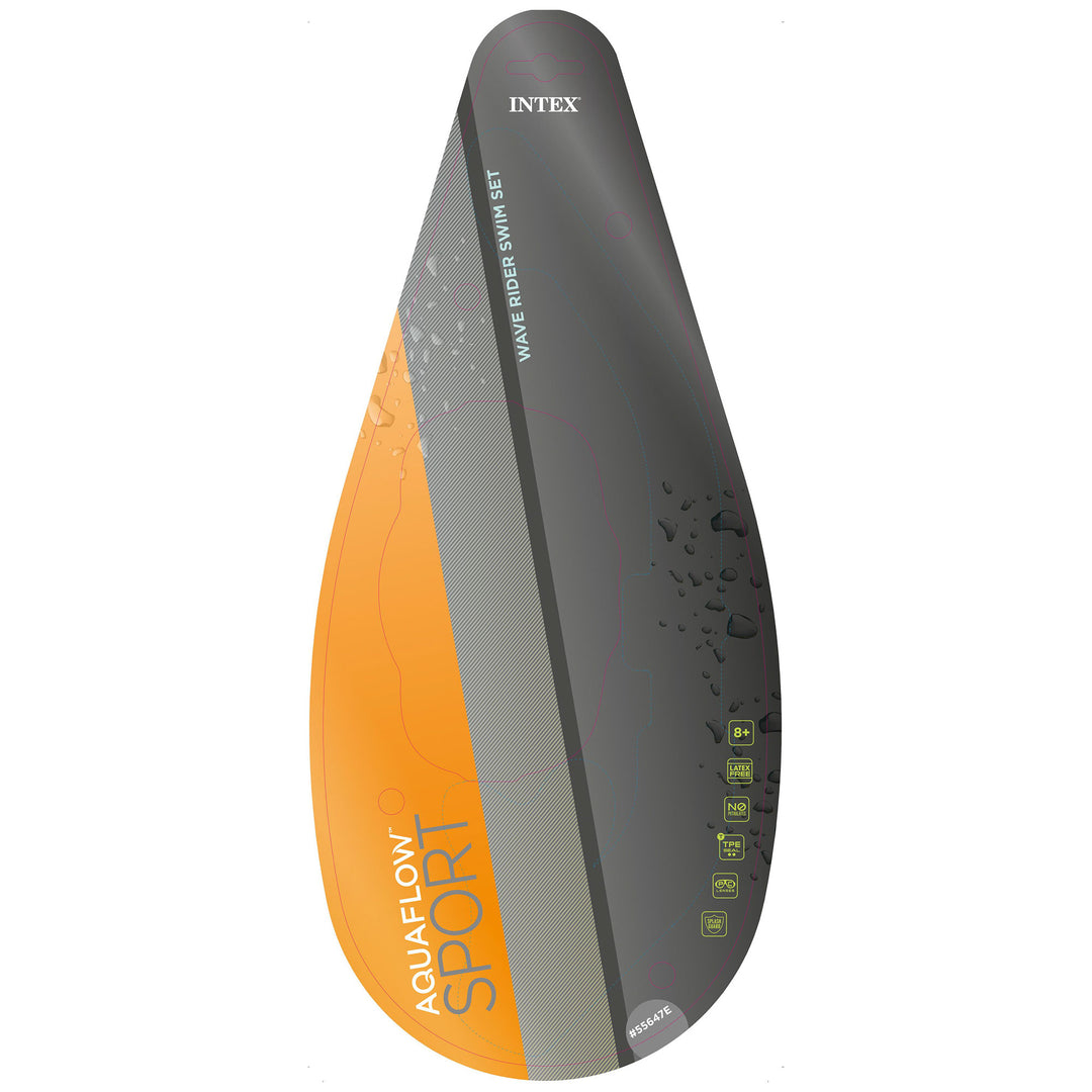 Intex Wave Rider Latex Free Mask & Easy Flow Snorkel Swim Set (Open Box) - VMInnovations