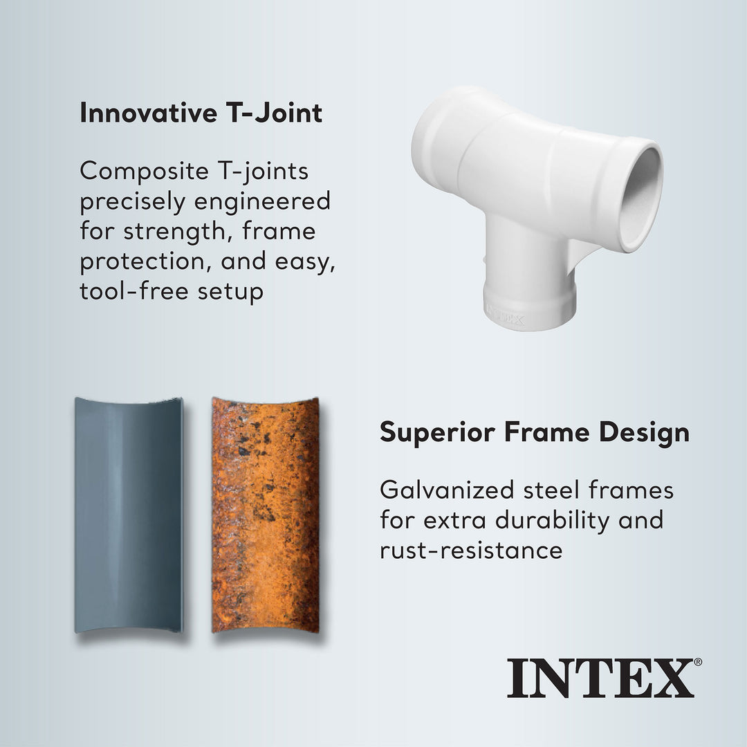 Intex 10'x30" Prism Metal Frame Above-Ground Swimming Pool(Pool Only)(Open Box) - VMInnovations