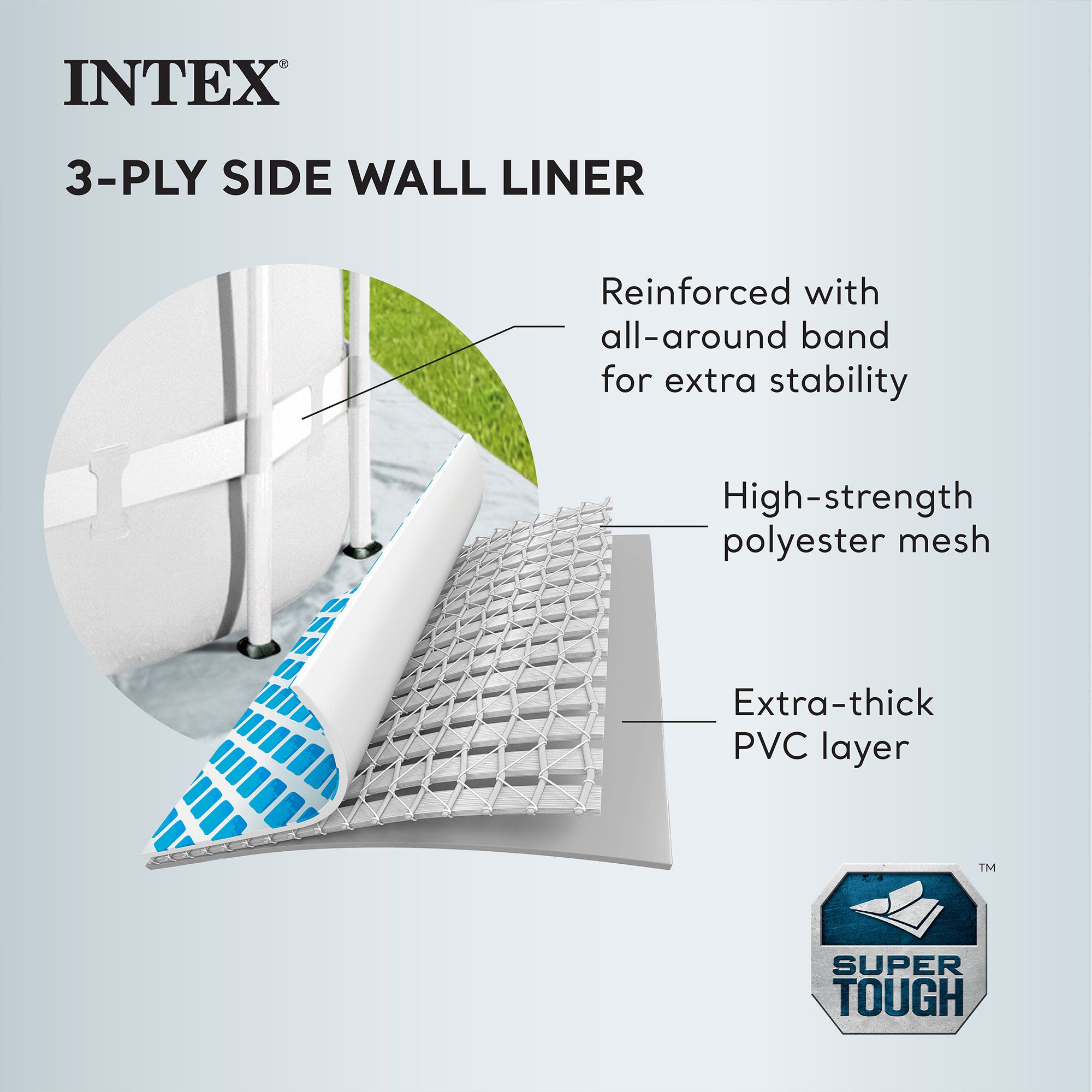 Intex 10ft x 30 Inch Prism Frame Steel Above Ground Outdoor Swimming Pool (Used) - VMInnovations