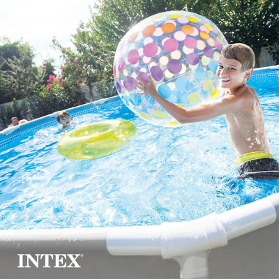 Intex 10'x30" Prism Metal Frame Round Outdoor Above Ground Swimming Pool,No Pump