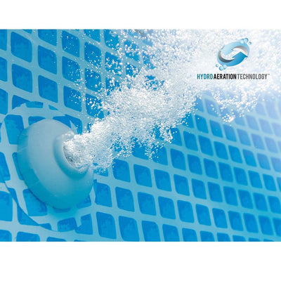 Intex 10ft x 30in Prism Above Ground Pool and Pool Care Chlorine Tablets, 50 Lbs