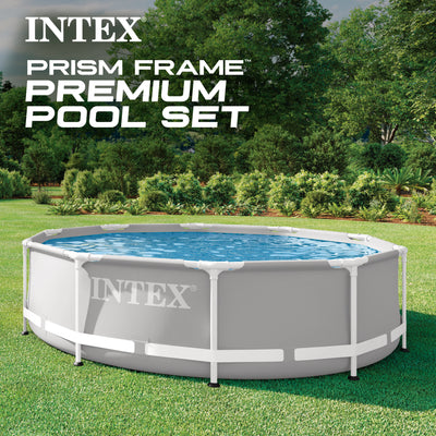Intex 10' x 30" Above Ground Metal Frame Pool with 330 GPH Filter Pump(Open Box)