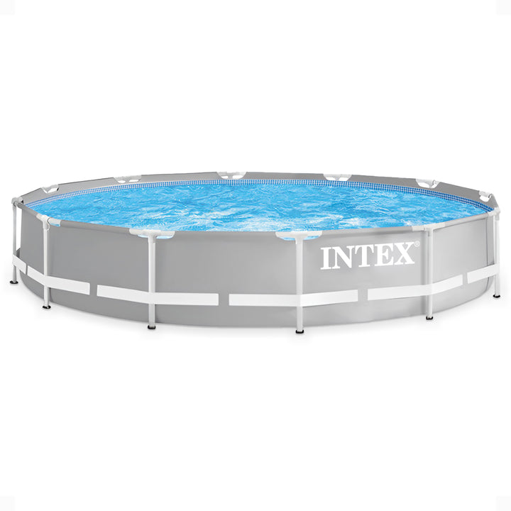 Intex 12ft x 30in Prism Metal Frame Above Ground Pool (No Pump) (For Parts)