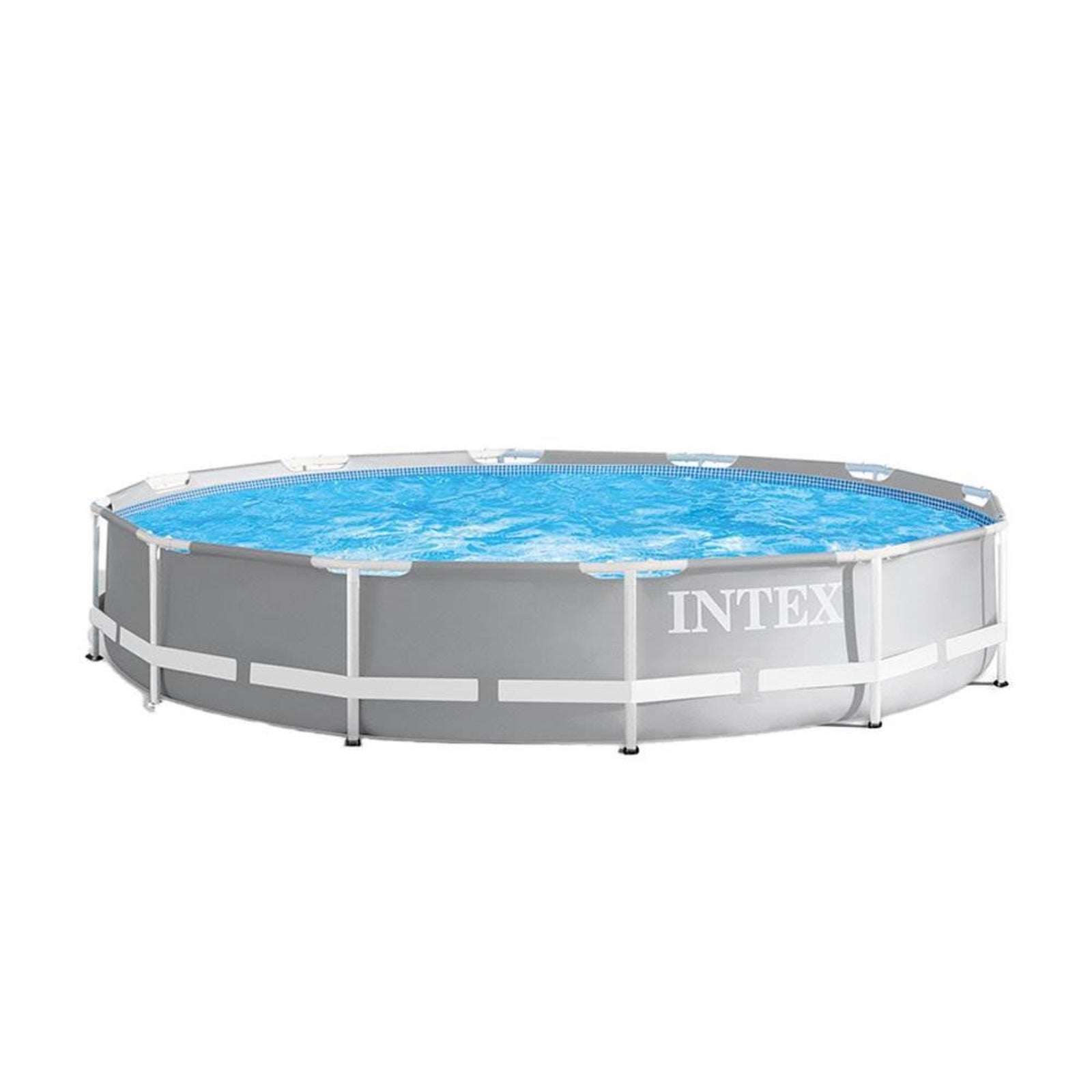 Intex 26711EH 12ft x 30in Frame Above Ground Swimming Pool Set & Robot Vacuum - VMInnovations