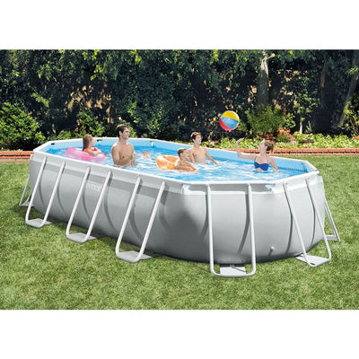 Intex 16.5ft x 9ft 48in Frame Above Ground Swimming Pool Kit w/ Chlorine Tabs